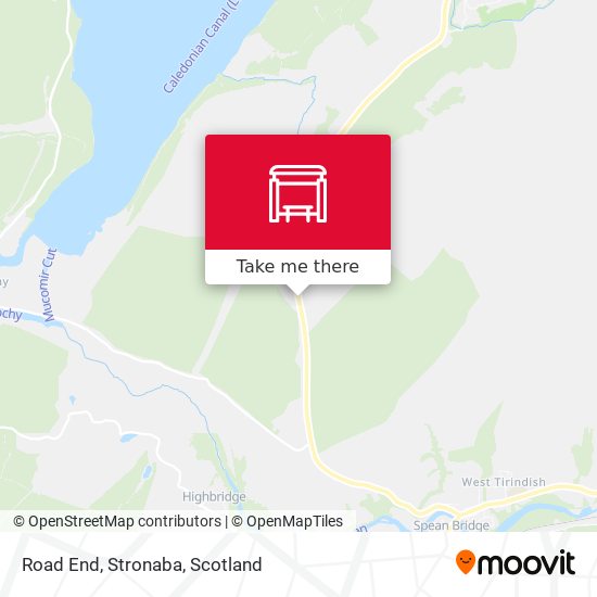 Road End, Stronaba map