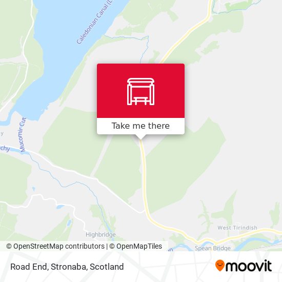 Road End, Stronaba map