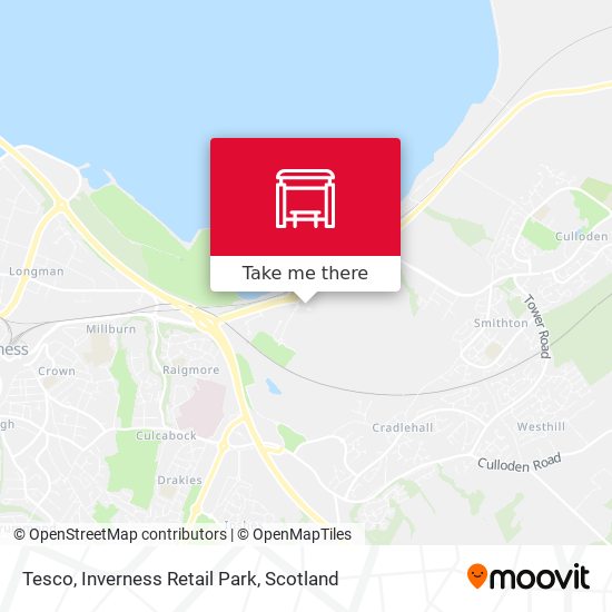 Tesco, Inverness Retail Park map