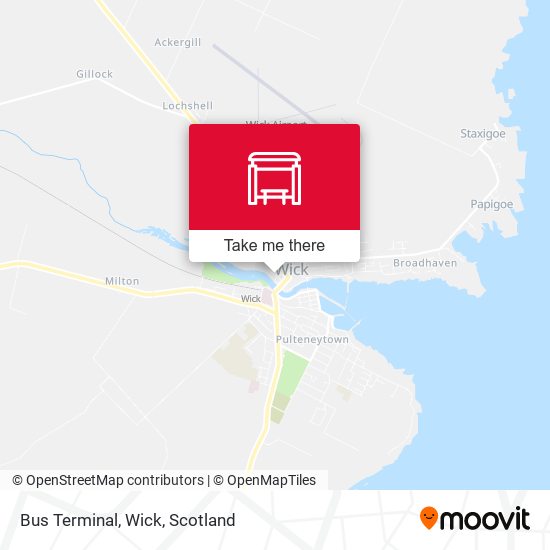 Bus Terminal, Wick map