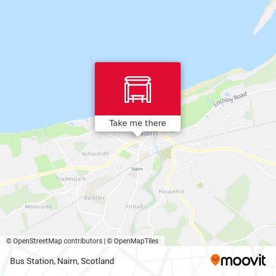 Bus Station, Nairn map