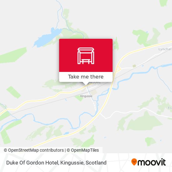 Duke Of Gordon Hotel, Kingussie map