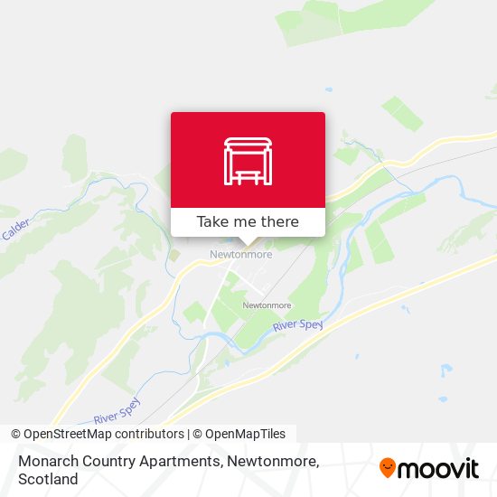 Monarch Country Apartments, Newtonmore map