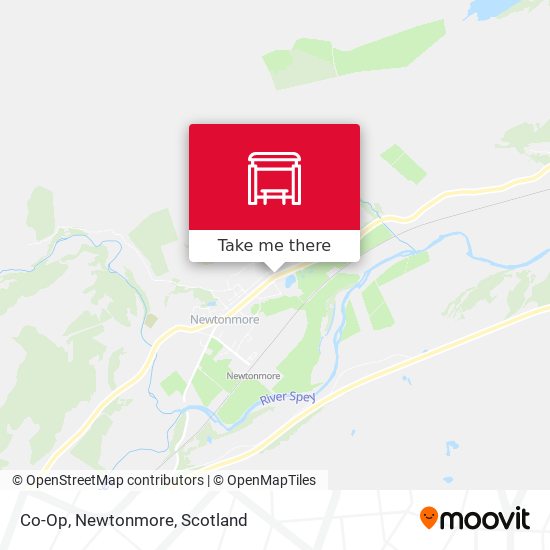 Co-Op, Newtonmore map