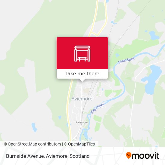 Burnside Avenue, Aviemore map