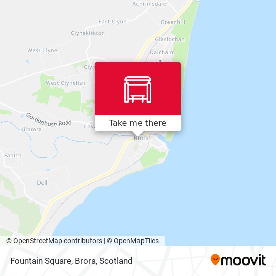 Fountain Square, Brora map
