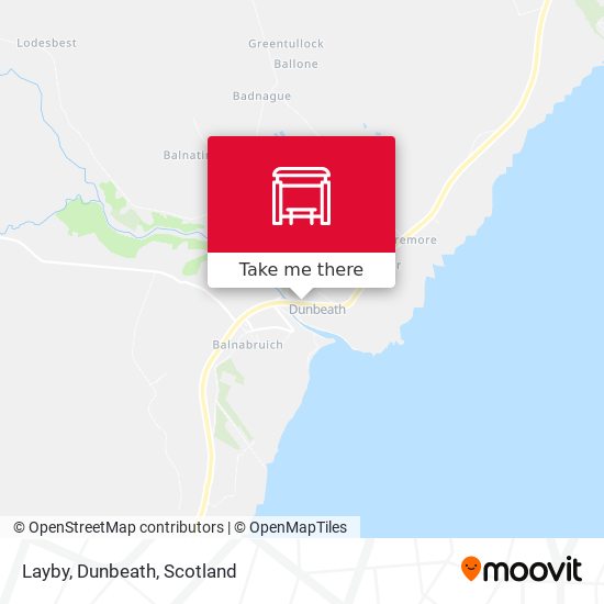 Layby, Dunbeath map