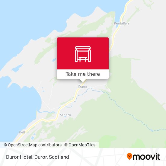 Duror Hotel, Duror map