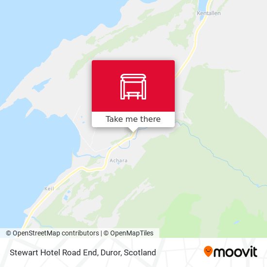 Stewart Hotel Road End, Duror map