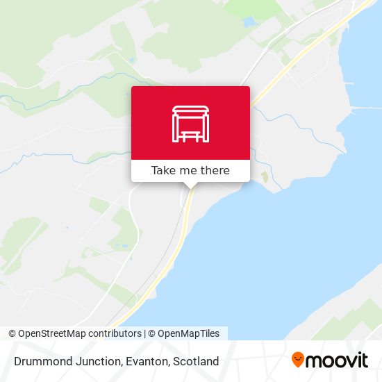 Drummond Junction, Evanton map