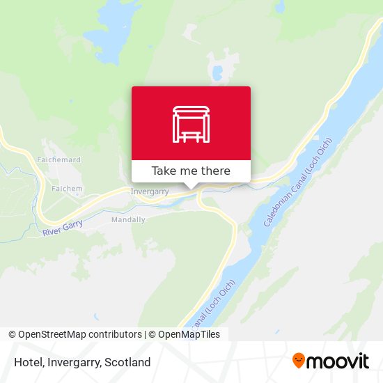 Hotel, Invergarry map