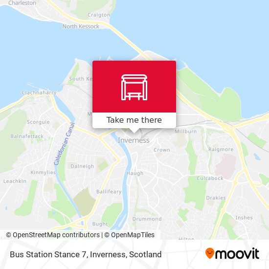 Bus Station Stance 7, Inverness map
