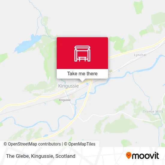 The Glebe, Kingussie map