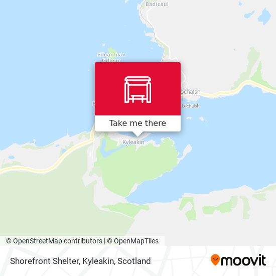 Shorefront Shelter, Kyleakin map