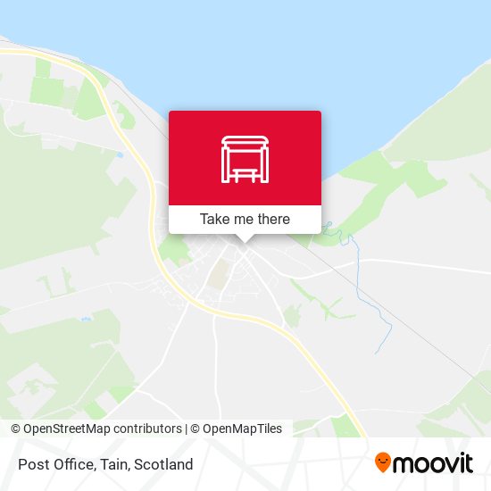 Post Office, Tain map