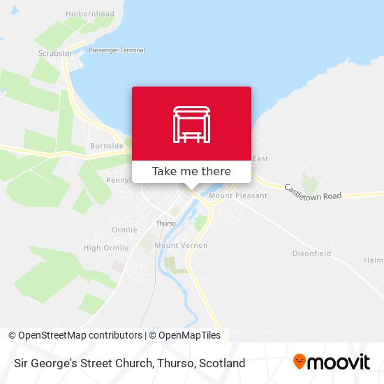 Sir George's Street Church, Thurso map