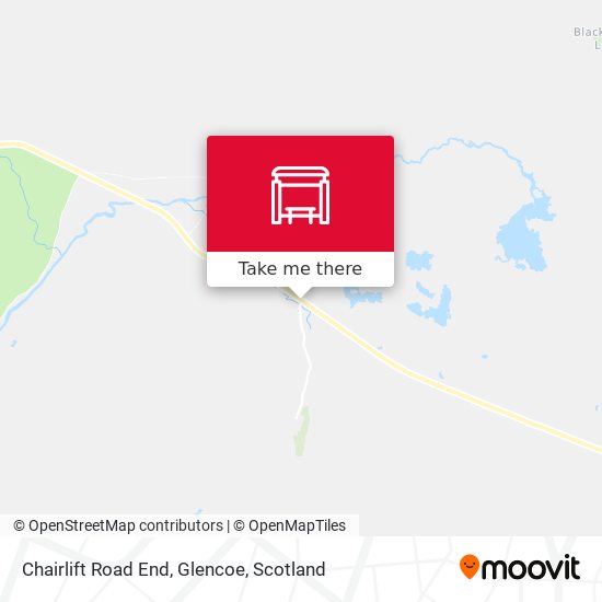 Chairlift Road End, Glencoe map