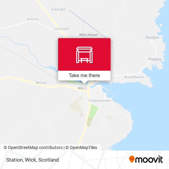 Station, Wick map