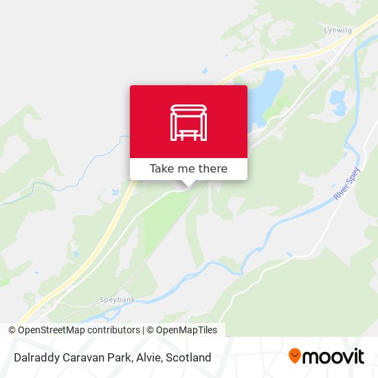 Dalraddy Caravan Park, Alvie map