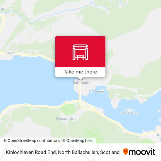 Kinlochleven Road End, North Ballachulish map