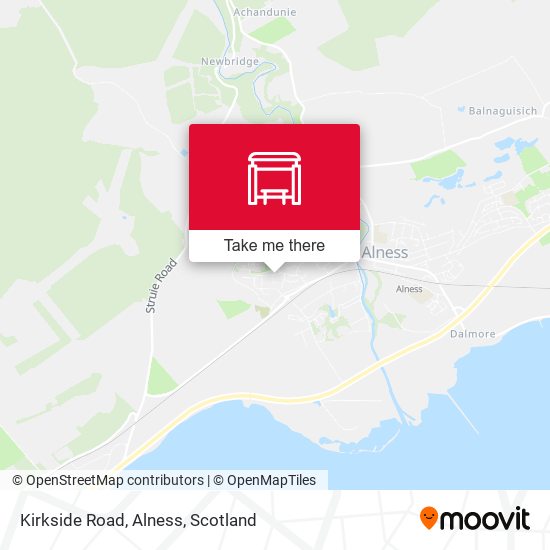 Kirkside Road, Alness map