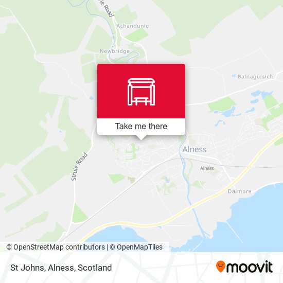 St Johns, Alness map