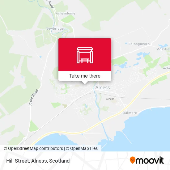 Hill Street, Alness map