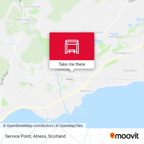 Service Point, Alness map