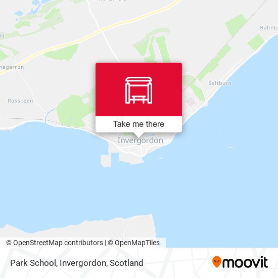 Park School, Invergordon map