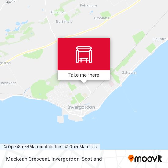 Mackean Crescent, Invergordon map
