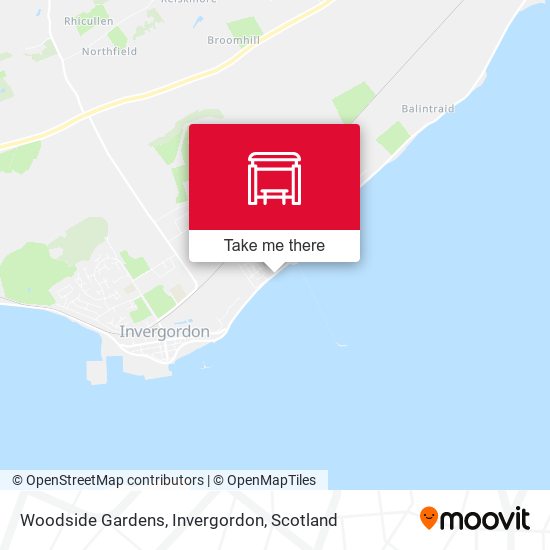 Woodside Gardens, Invergordon map