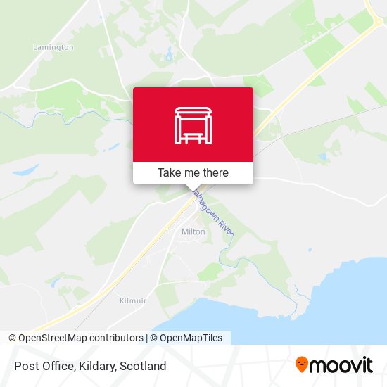 Post Office, Kildary map