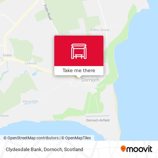 Clydesdale Bank, Dornoch map