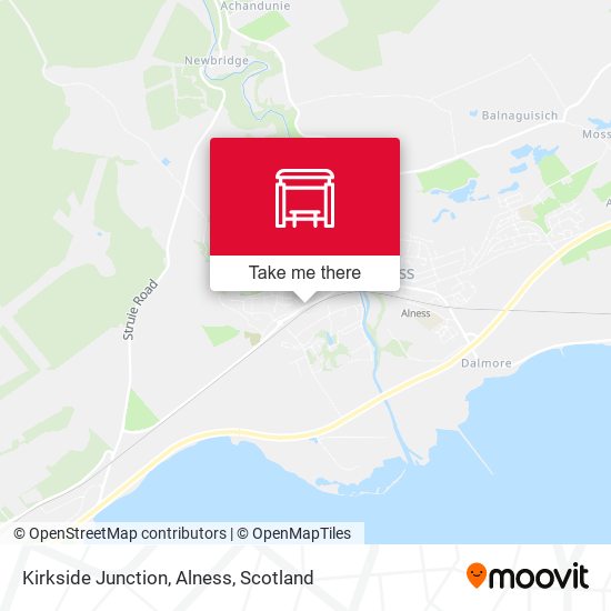 Kirkside Junction, Alness map