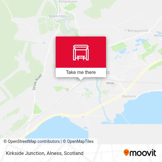 Kirkside Junction, Alness map