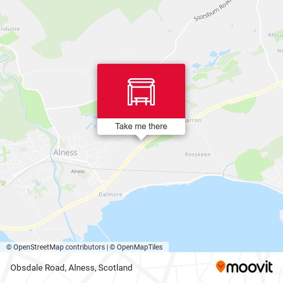 Obsdale Road, Alness map