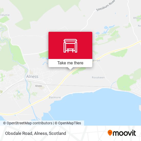 Obsdale Road, Alness map