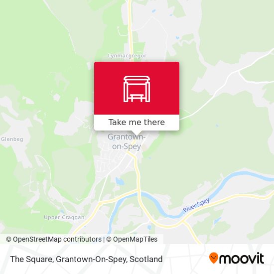 The Square, Grantown-On-Spey map