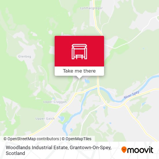 Woodlands Industrial Estate, Grantown-On-Spey map