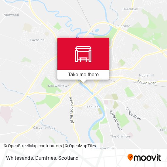 Whitesands, Dumfries map