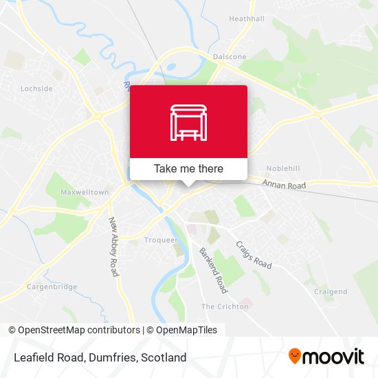 Leafield Road, Dumfries map