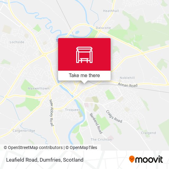 Leafield Road, Dumfries map