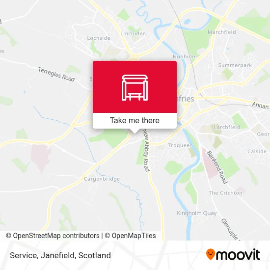 Service, Janefield map