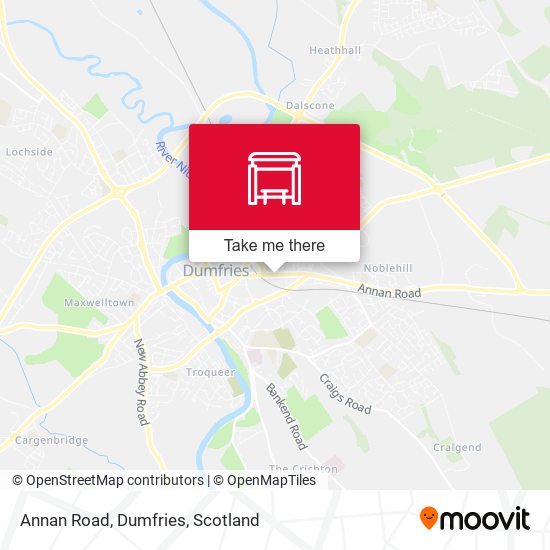 Annan Road, Dumfries map