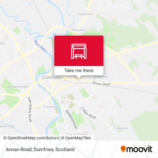 Annan Road, Dumfries map