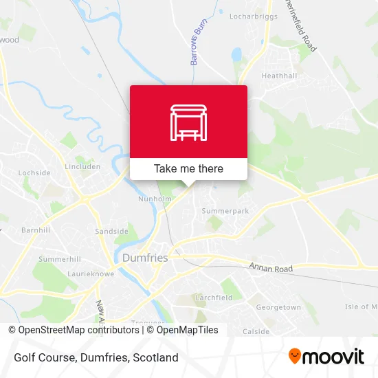 Golf Course, Dumfries map