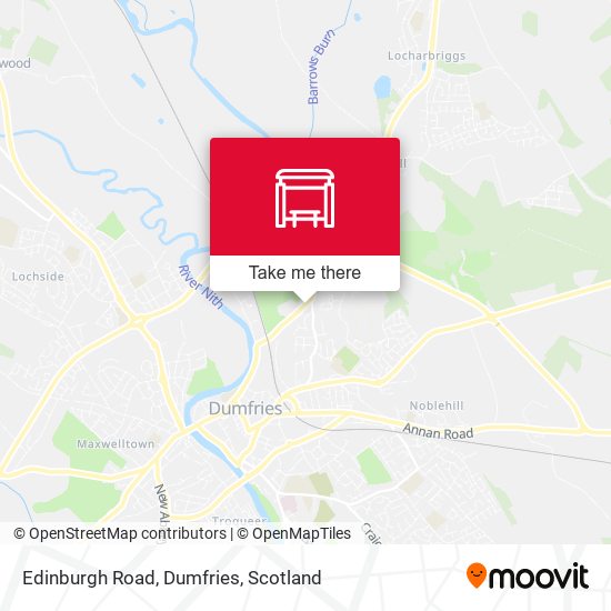 Edinburgh Road, Dumfries map