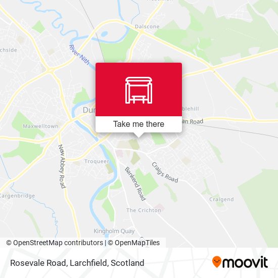 Rosevale Road, Larchfield map