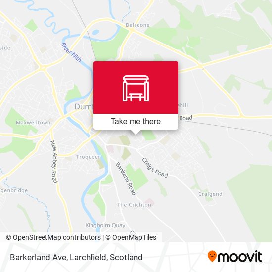 Barkerland Ave, Larchfield map