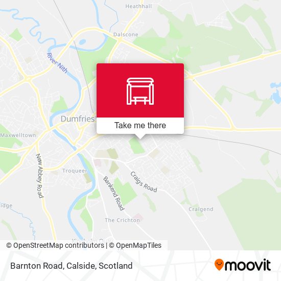 Barnton Road, Calside map